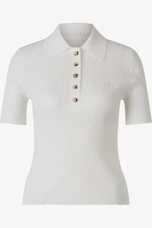 Courrèges Top Polo Canalé