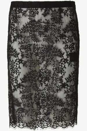 Saint Laurent Falda Midi Seda