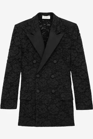 Saint Laurent Blazer Encaje Guipur
