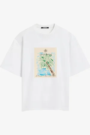 Jacquemus Camiseta Estampado Marino