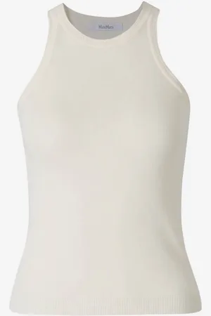 Max Mara Top Punto Algodón