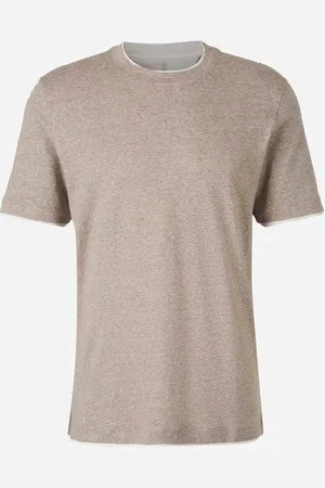 Brunello Cucinelli Camiseta Punto Capas