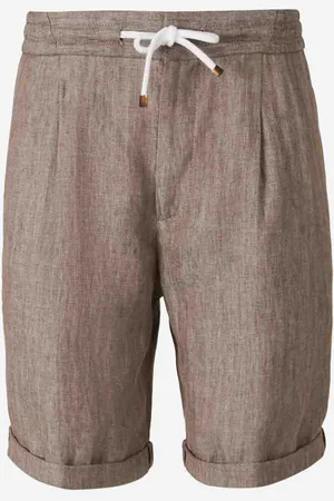 Brunello Cucinelli Bermudas Pinzas Lino