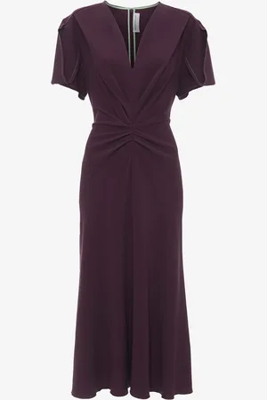 Victoria Beckham Vestido Midi Fruncido