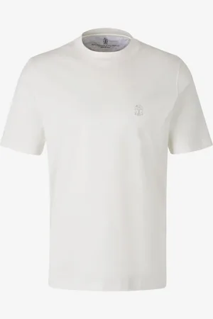Brunello Cucinelli Camiseta Algodón Logotipo