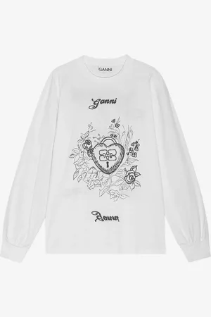 Ganni Sudadera Algodón Estampado