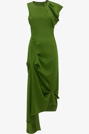 Victoria Beckham Vestido Midi Fruncido