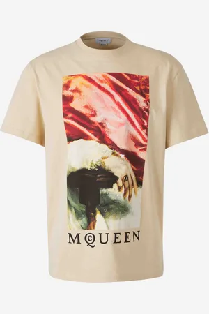 Alexander McQueen Camiseta Logo Algodón