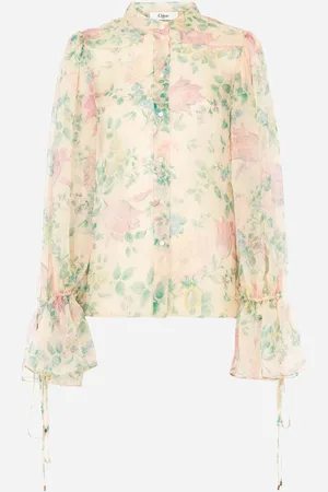 Chloé Blusa Abullonada Seda