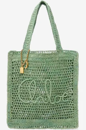 Chloé Bolso Tote Rafia