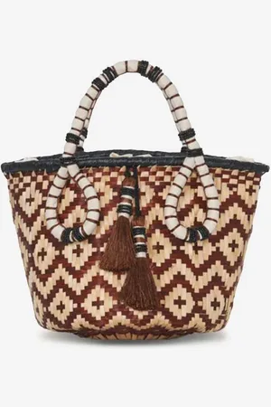 JOHANNA ORTIZ Bolso Rafia Cubo