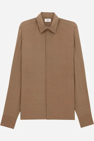 Saint Laurent Camisa Lunares Seda