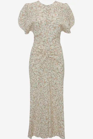 Victoria Beckham Vestido Midi Fruncido