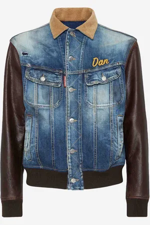 Dsquared2 Cazadora Denim Piel
