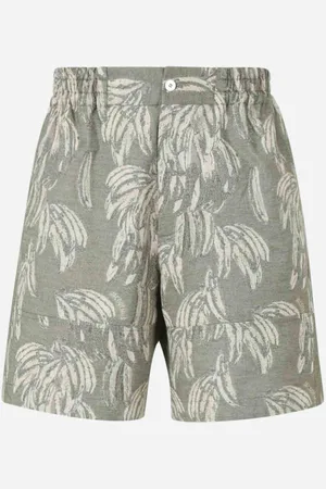 Jacquemus Bermudas Estampado Aloe