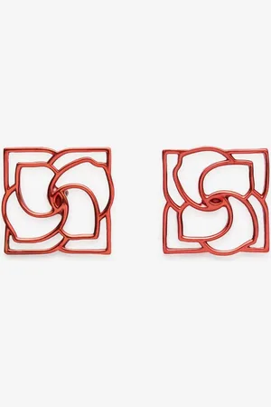 MAGDA BUTRYM Pendientes Logotipo Cuadrado