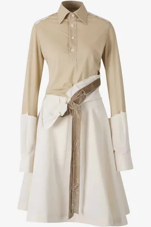 Maison Margiela Vestido Midi Capas