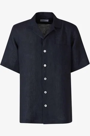 LARDINI Camisa Bolsillo Lino