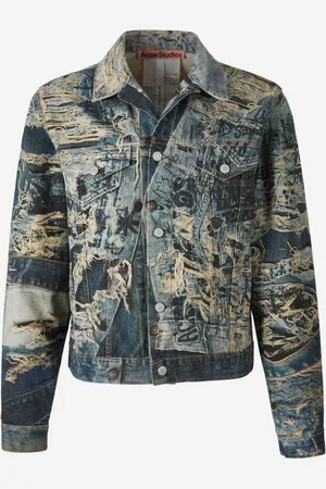 Acne Studios Cazadora Denim Estampada