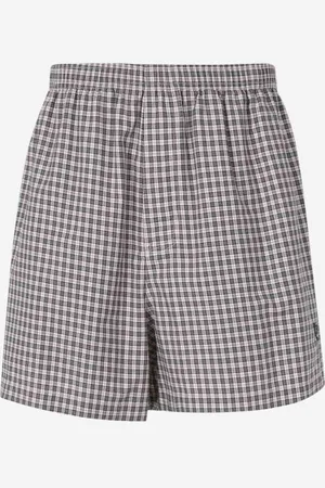 Balenciaga Bermudas Cuadros Algodón