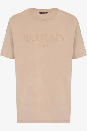 Balmain Camiseta Logo Algodón