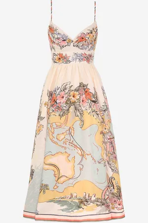 ZIMMERMANN Vestido Midi Tallow
