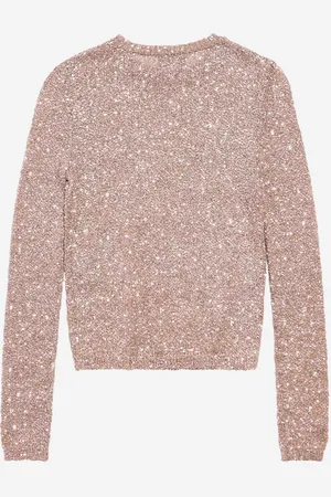 Balenciaga Top Lentejuelas Brillantes