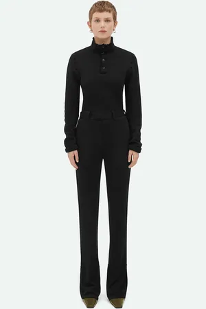 Bottega Veneta Pantalones Acampanados Viscosa