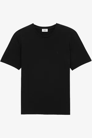 Saint Laurent Camiseta Logo Algodón