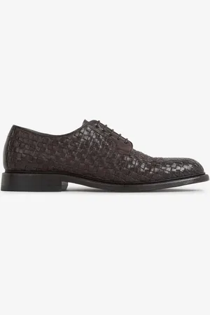 Green george Zapatos Derby Trenzados