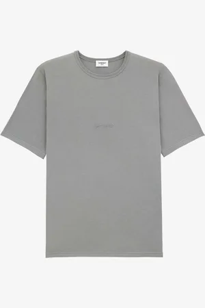 Saint Laurent Camiseta Logo Algodón
