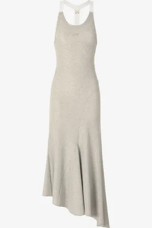 OFF-WHITE Vestido Maxi Lurex