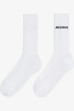 Jacquemus Calcetines Logo Canalé