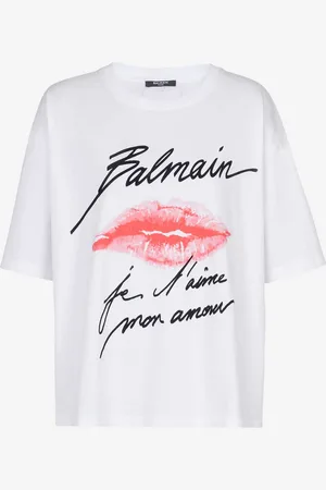 Balmain Camiseta Kiss Algodón