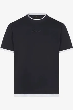 BRIONI Camiseta Logo Contraste