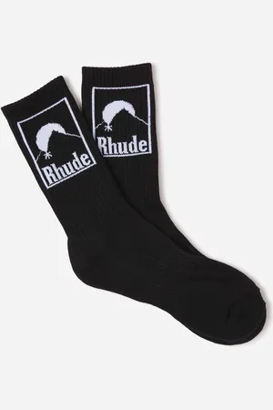 Rhude Calcetines Canalé Logo