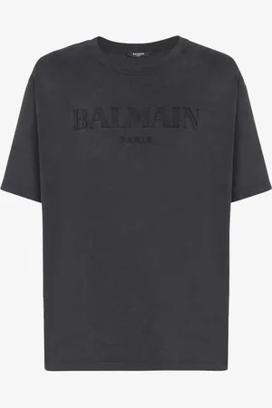 Balmain Camiseta Logo Algodón