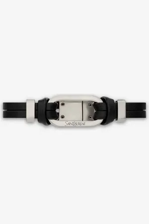 Saint Laurent Pulsera Ovalada Piel