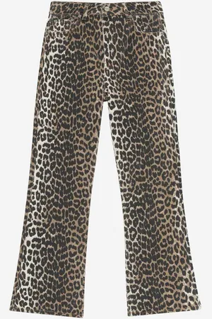 Ganni Jeans Cropped Estampado