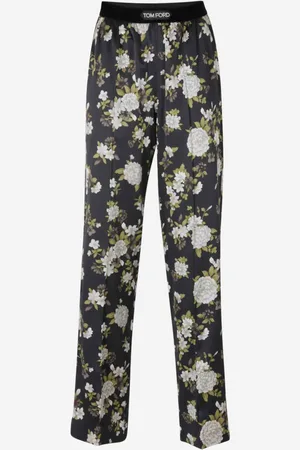 Tom Ford Pantalones Floral Seda