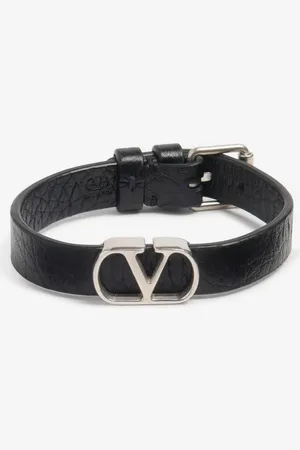 VALENTINO GARAVANI Brazalete Vlogo Cuero