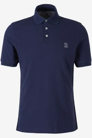 Brunello Cucinelli Polo Liso Logotipo