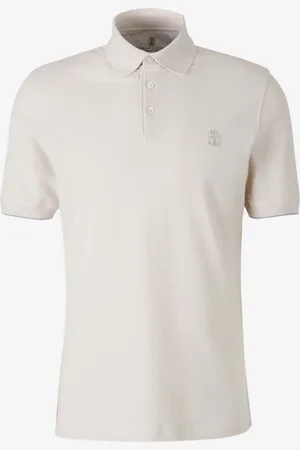 Brunello Cucinelli Polo Liso Logotipo