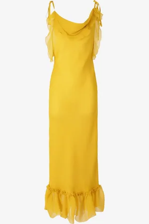 Saint Laurent Vestido Maxi Seda
