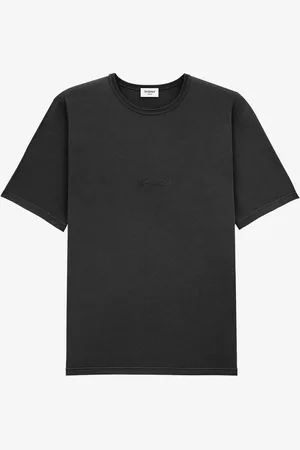Saint Laurent Camiseta Algodón Logo