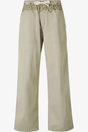 Palm Angels Pantalones Logo Algodón