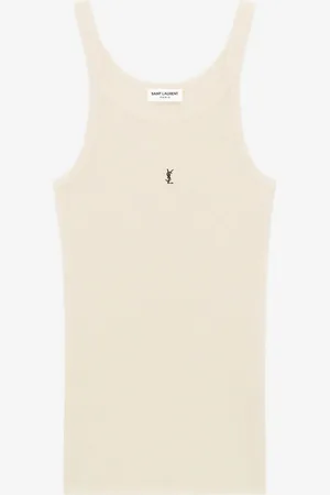 Saint Laurent Camiseta Tirantes Cassandre