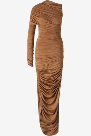 MUGLER Vestido Maxi Fruncido