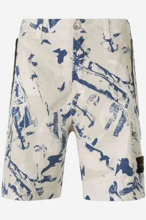 Stone Island Bermudas Cargo Algodón