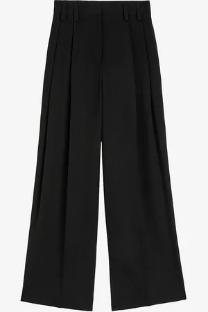 Jil Sander Pantalones Pliegues Seda